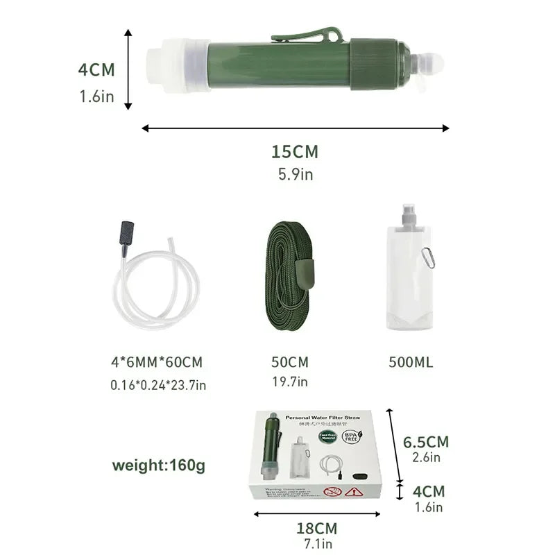 Purificador de agua de fibra de carbono