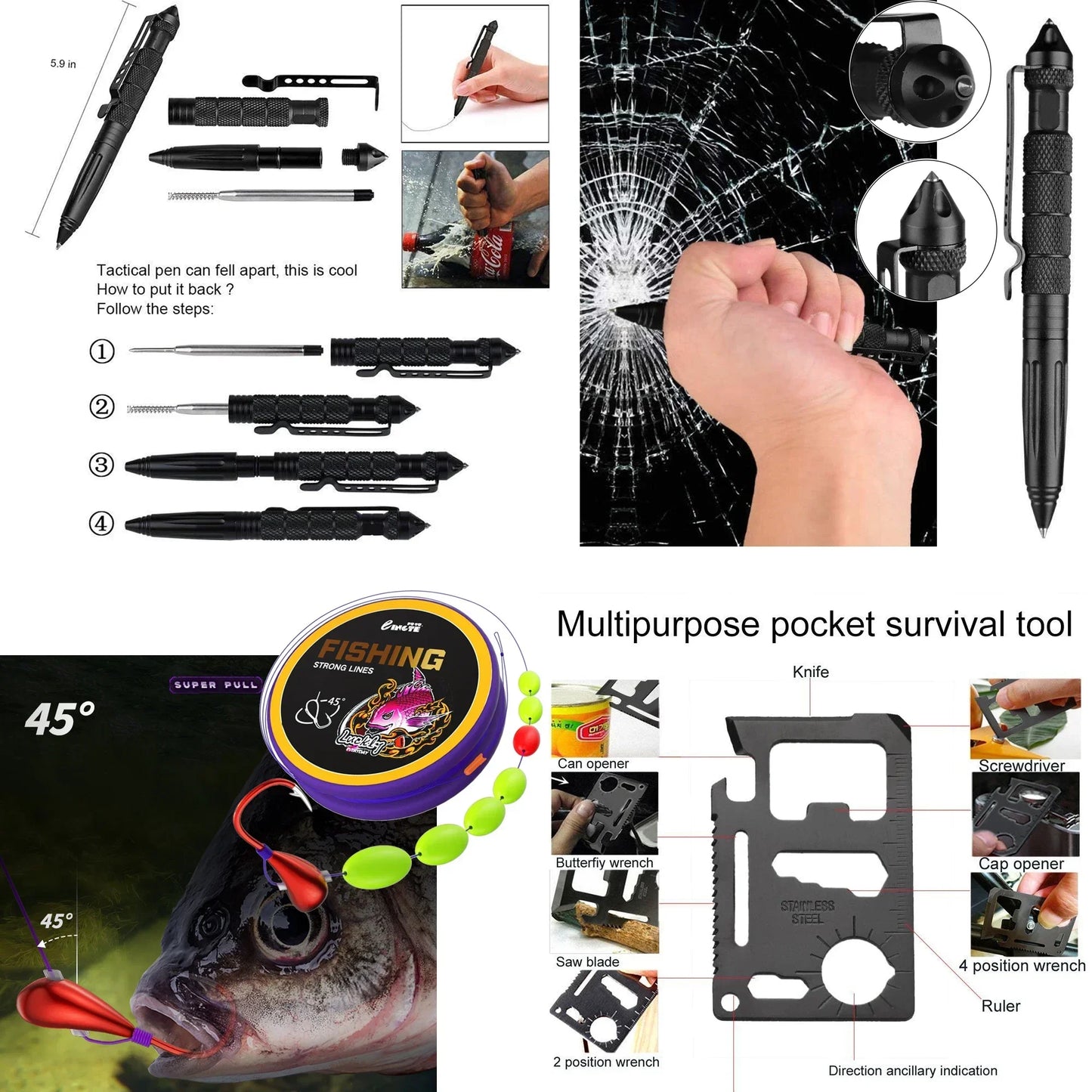 Kit de primeros auxilios para supervivencia