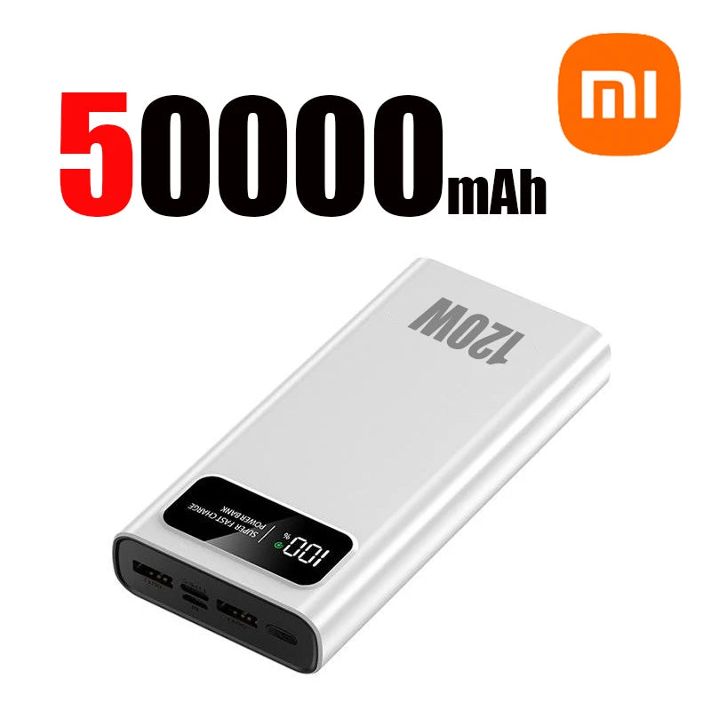 Batería externa Xiaomi de 120 W, carga súper rápida, 200 000 mAh, alta capacidad
