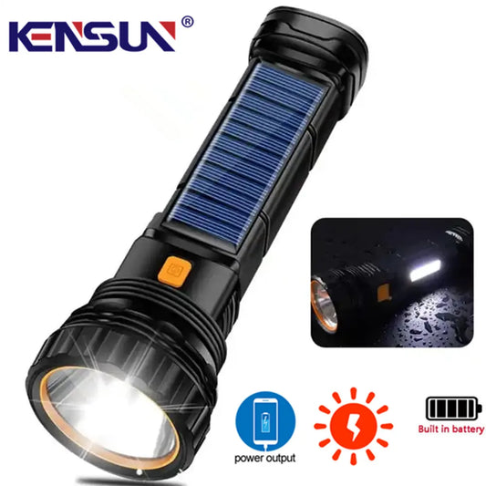 Linterna solar LED