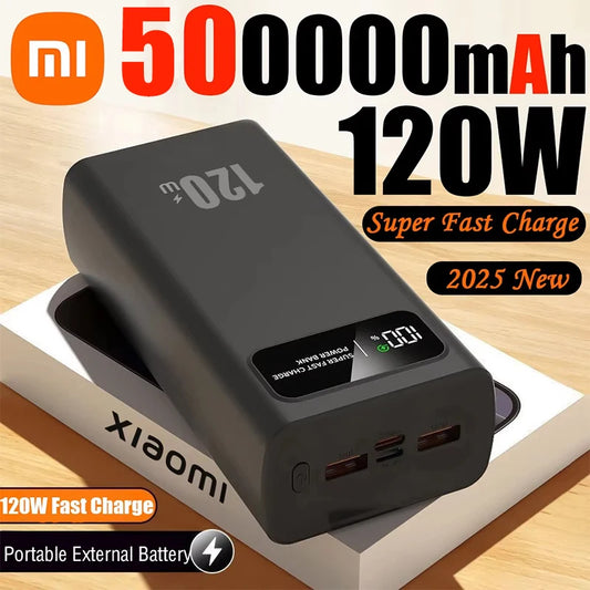 Batería externa Xiaomi de 120 W, carga súper rápida, 200 000 mAh, alta capacidad