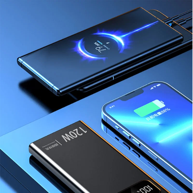 Batería externa Xiaomi de 120 W, carga súper rápida, 200 000 mAh, alta capacidad