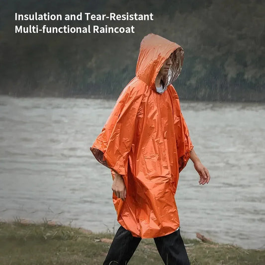 Poncho impermeable de emergencia
