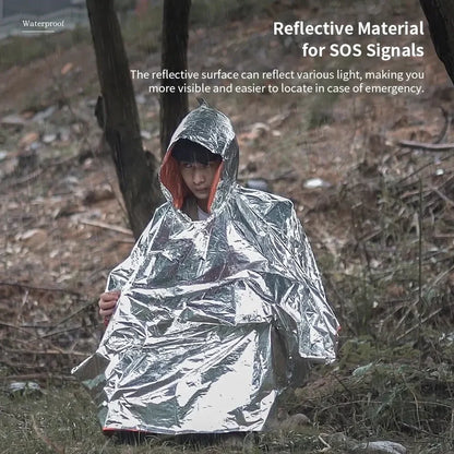 Poncho impermeable de emergencia