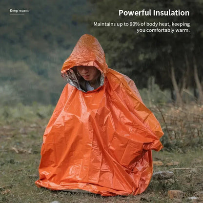 Poncho impermeable de emergencia