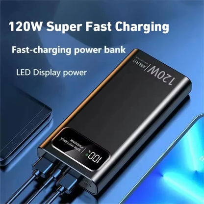 Batería externa Xiaomi de 120 W, carga súper rápida, 200 000 mAh, alta capacidad