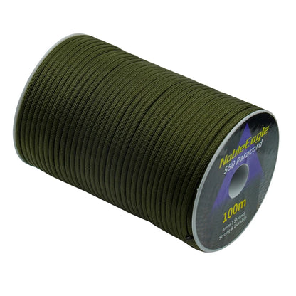 Cuerda de paracaídas militar 550 de 100 m, 50 m y 31 m, 7 hebras de 4 mm