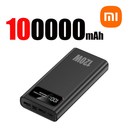 Batería externa Xiaomi de 120 W, carga súper rápida, 200 000 mAh, alta capacidad